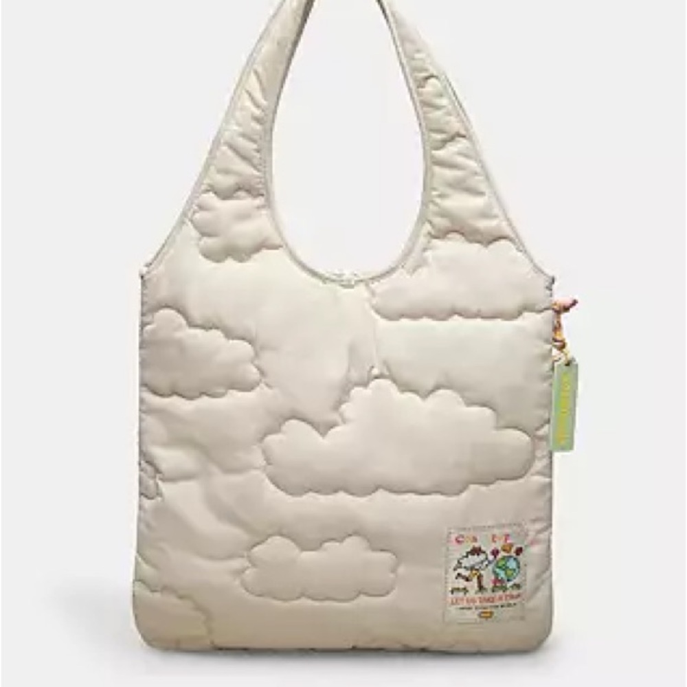Coachtopia Loop Flat Tote With Cloud Quilting